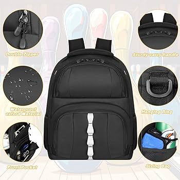 Amazon.com: 2 Ball Bowling Backpack,Bowling Ball Bag with